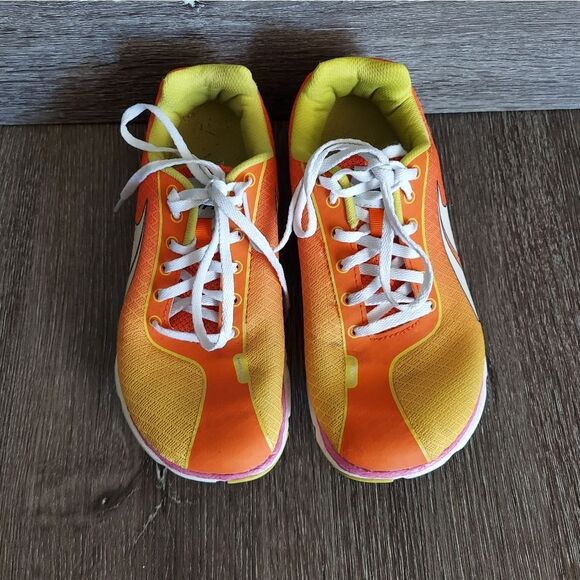 Altra One 2.5 Road Running Shoe Foot Shape Zero Drop Orange Yellow Pink Size 6 - Picture 4 of 9